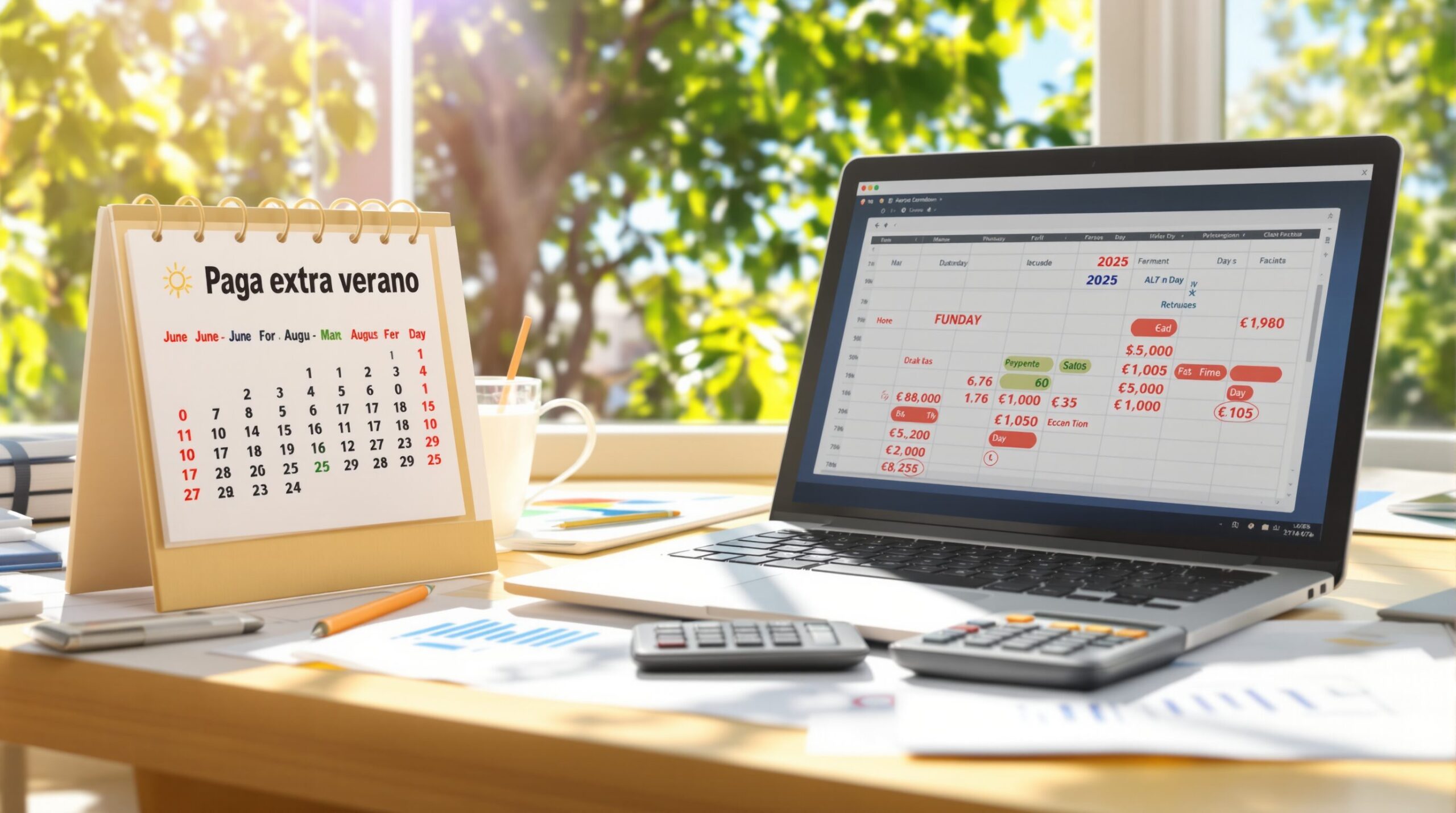 Paga extra verano: el calendario de cobro y cálculo en 2025